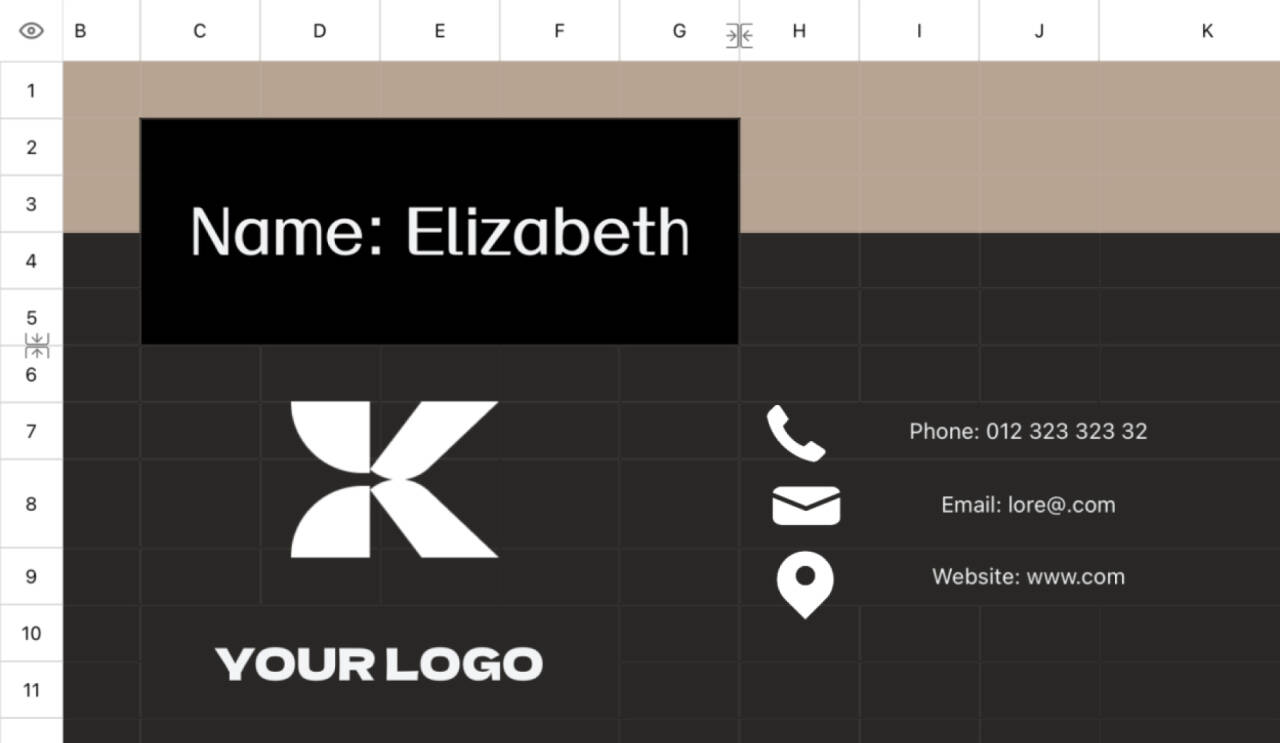 Personal profile and business card